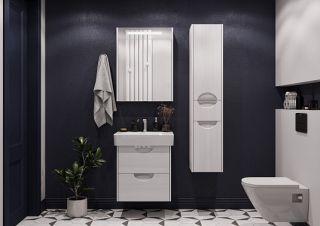 Шкаф-колонна Акватон Сильва правый дуб полярный 1A215603SIW7R